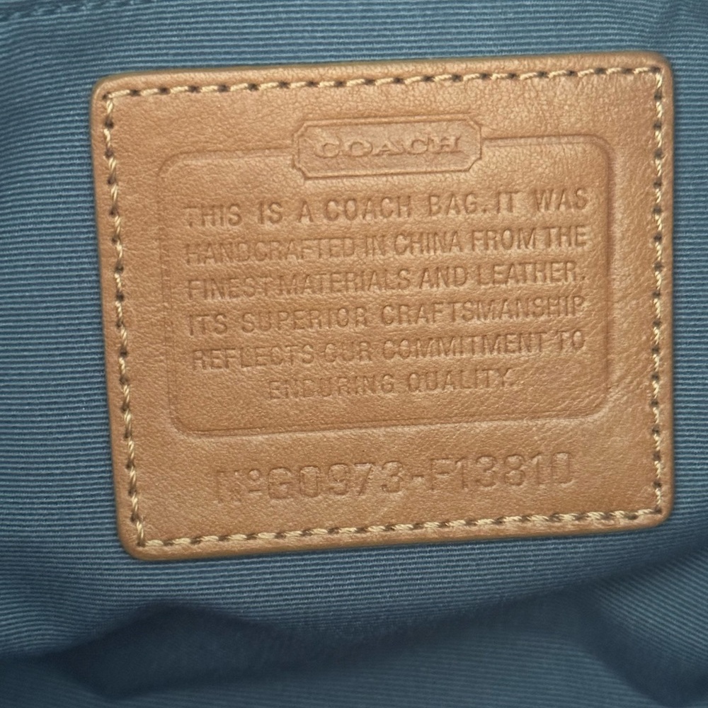 Coach Signature Tonal Denim Tote #F13810 - Picture 9 of 9